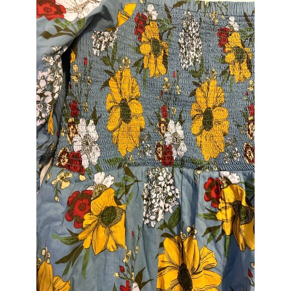 Joanie Clothing Cinna Square Neck Floral Print Midaxi Dress NEW 12 - Picture 6 of 9